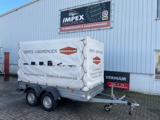 Kar 222 Huif aanhanger groot dubbelas (300x150x170)
