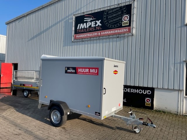 Kar 240 Dichte aanhanger met vaste opbouw standaard (250x125x150)