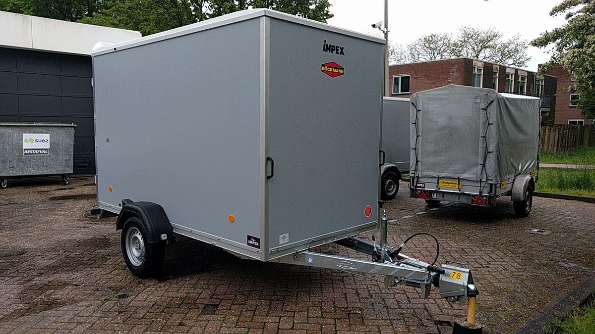 Kar 342 Dichte aanhanger met vaste opbouw groot (300x150x180)